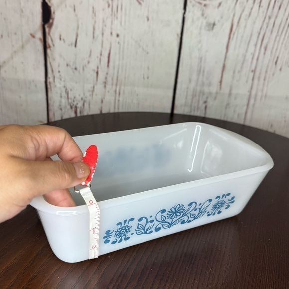 GLASSBAKE Casserole Glass Pan Loaf Pan Loaf Bread or Meat Loaf  Vintage GUC - Picture 3 of 16